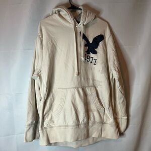 American Eagle Outfitters Off-White Graphic Hoodie